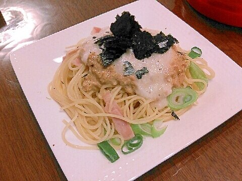 納豆パスタ